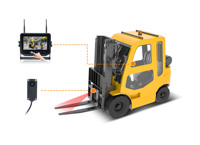 Kit de surveillance sans fil pour chariot élévateur en entrepôt frigorifique avec caméra thermique intégrée pour l'observation des fourches
