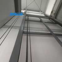 Monte-charge hydraulique d'entrepôt, élévateur de marchandises hydraulique à rail de guidage, élévateur vertical de marchandises, manutention de matériaux lourds