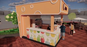 Espositore moderno all'aperto per bevande e Bar con Display Mobile Food Pavilion <span class=keywords><strong>centro</strong></span> commerciale Mobile - Product Image 3