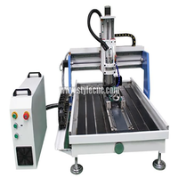 Routeur CNC de bureau d'entrée de gamme avec table rotative à 4 axes