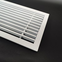 Grilles de Diffusion d'Air pour Système CVC, Grilles Linéaires en Aluminium Modernes Murales pour Évacuation/Réintroduction d'Air en Atelier et Extérieur