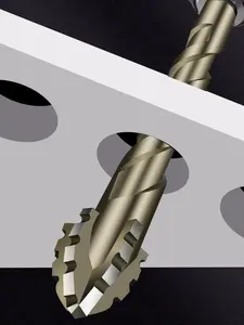 Juego de Brocas Excéntricas Dentadas de Cuatro Filos, Alta Dureza, Hexagonales, Fácil Instalación, Multifuncionales, con Cabeza Inclinada - Product Image 6