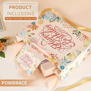 Sac cadeau moyen avec poignées pour femmes, hommes, anniversaire, Noël, fête, cadeaux, enfants, adultes, fournitures pour cadeaux - Product Image 6