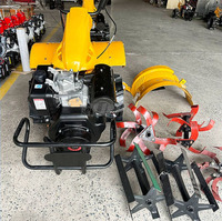 Mini motoculteurs à moteur à essence 7HP avec engrenage/entraînement par courroie