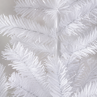Großhandel Weißer PVC Künstlicher Weihnachtsbaum Unbeleuchteter Schlanker Stabförmiger Weihnachtsbaum für Innenraum-Feiertagsdekoration