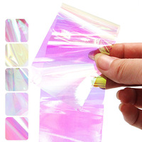 Film dichroïque arc-en-ciel transparent en PET écologique RG 18u pour papier d'emballage de Noël, feuilles de cellophane pour fleurs