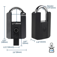BLE Lock Smart Cadenas Sans Clé Mot de Passe Gym Casier APP Déverrouiller pour Voyage Scolaire Porte en Verre Extérieure Carte Mémoire Option De Stockage