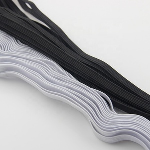 Nhà Máy Cung Cấp Tùy Chỉnh Đàn Hồi Bện Dày Cao Su Vải 6Mm-20Mm Chiều Rộng In Logo Cho Quần Áo Túi Giày Nhà Dệt May - Product Image 2