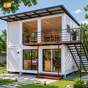 Casa Contenedor Desmontable de 2 Pisos, Soluciones de Vivienda Móvil, Villa Prefabricada con Cocina, Dormitorio y Baño - Product Image 2