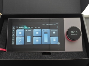 2025 Mới Nhất GS-Q7 7 Inch Nền Âm Nhạc Trung Tâm Bảng Điều Chỉnh Với Được Xây Dựng Trong Tuya ZigBee Cổng Phát Lại Hai Khu Âm Nhạc Khuếch Đại - Product Image 4