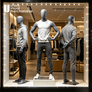 <span class=keywords><strong>Mannequin</strong></span> <span class=keywords><strong>homme</strong></span> en fibre de verre gris mat UVM, corps entier musclé, pour la présentation de vêtements de sport - Product Image 3