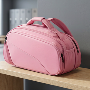 Bolsa de Raqueta de Pádel Ligera Color Borgoña con Logotipo Personalizado TOPLINE, 30-40L, Mochila Deportiva con Cremallera Cruzada para Tenis de Playa y Pickleball - Product Image 4