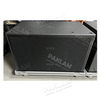 PAKLAM AUDIO Caisson de basses professionnel double 18 pouces pour extérieur, système audio de qualité supérieure avec caisson de basses de 18 pouces