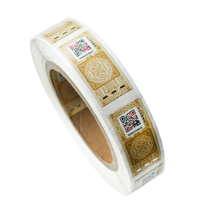 Tùy chỉnh ban đầu giả mạo bằng chứng tự dính dán ai xác minh an ninh con dấu nhãn cấu trúc 3D mã cho gói - Product Image 4