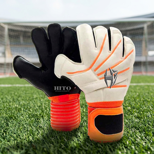 Professional American Football Goalkeeper Gloves Neoprene Latex Hand Grips Full Finger High Quality - Product Image 2