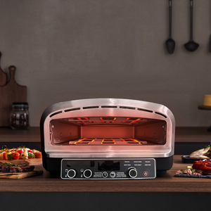 Recién llegado, horno eléctrico multifuncional para Pizza, horno portátil de escritorio para freír aire, horno para Pizza de 2000W - Product Image 3