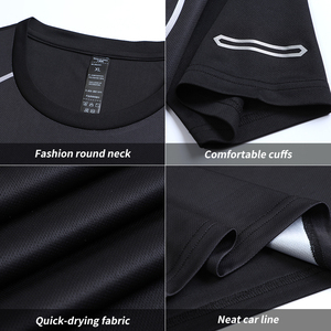 Ropa Deportiva para Hombre, Conjunto de Camiseta y Pantalones Cortos Deportivos, para Fútbol, Ejercicio, Entrenamiento, Running, Gimnasio - Product Image 5