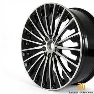 <span class=keywords><strong>ล้อ</strong></span>อัลลอยด์ฟอร์จแบบหลายก้านสีดำกึ่งเงา ขนาด 16 17 18 19 20 21 22 24 นิ้ว สำหรับรถจี๊ป ดอดจ์ รถกระบะ - Product Image 2