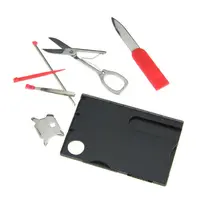 Outdoor Camping Zwitsers Mes Survival Kit Pocket Portemonnee Multi Tool Creditcard Combinatie Tool