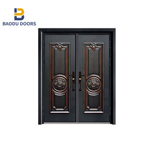 Bowdeu — <span class=keywords><strong>porte</strong></span> <span class=keywords><strong>d</strong></span>'<span class=keywords><strong>entrée</strong></span> principale de luxe en aluminium moulé, <span class=keywords><strong>imitation</strong></span> moulée, de qualité supérieure - Product Image 3