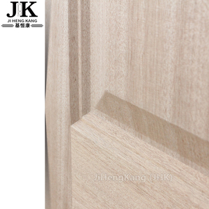 Puerta de MDF Laminado con Chapa de Madera JHK-S06, con Textura de Caoba, Interior Moderno para Uso en Hoteles, <span class=keywords><strong>Acabado</strong></span> Impermeable, Certificado E1 HCHO - Product Image 4