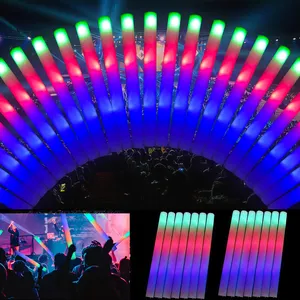 Nguồn cung cấp bên buổi hòa nhạc ủng hộ ánh sáng LED ánh sáng lên đám cưới cá nhân Glow cổ vũ Glow Foam Stick với 3 chế độ