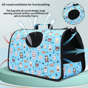 Portable Pet Carrier with Top Opening Breathable Mesh <b>Cat</b> Travel Bag for Daily Walks - Product Image 1