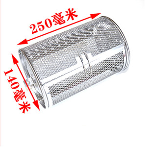 Cesta para freír al aire, tambor giratorio de acero inoxidable para asar cacahuetes y nueces, apta para hornos eléctricos - Product Image 3