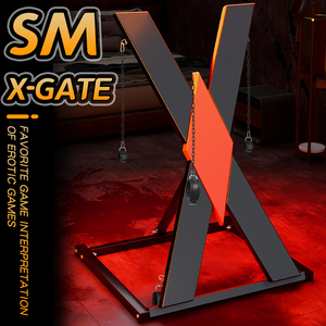 Grande obbligo in piedi St. andrew's Cross Fetish speciale mobili BDSM X rack di punizione giocattoli sessuali per donna mobili sessuali - Product Image 4