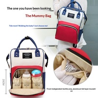 Personalisierter Logo-Wickelrucksack mit Großer Kapazität und Isolierten Flaschenhaltern Multifunktionale Baby-Reisetasche für Frauen und Männer
