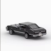 Domestic MOC-59771 1967 Snowsuit Blue and Black Impala, Modèle de voiture 8 voies à construire soi-même, Blocs de construction, Vente en gros transfrontalière