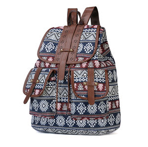 पुराने फैशन एज़्टेक ने महिलाओं के लिए पुराने फैशन एज़्टेक स्ट्रिप्ड कैनवास बैकपैक और लड़कियों के लिए रोजमर्रा के बैग - Product Image 4