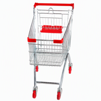 Chariot de courses Superstore 100L 130L, capacité de panier, traitement antirouille, roues silencieuses, approvisionnement en gros
