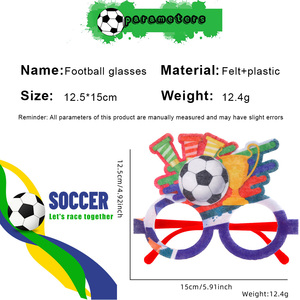 Gafas de Fieltro de Plástico Personalizadas al por Mayor para Niños, con Diseño de Fútbol, para Fiestas y Reuniones, para Todas las Estaciones - Product Image 6