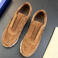Baskets Homme de Marque Designer Rétro en Daim Patchwork, Tige Mixte, à Lacets, Chaussures de Sport Décontractées, Légères et Épaisses, Style Italien, Luxe Original