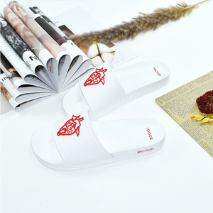 Zapatillas de plástico de verano para hombres y mujeres Sandalias de PVC con patrón imprimible de texto y logotipo personalizado - Product Image 4