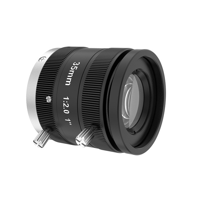 1" 10MP 35mm Wide Angle Manual Fixed Focus C Mount Machine Vision Industrial Lens