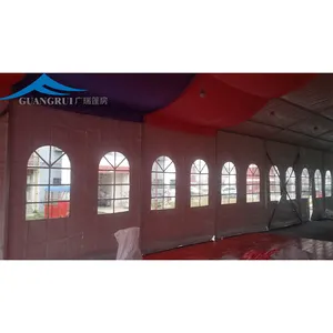 Barraca de PVC transparente para festas de casamento, de alta qualidade, luxuosa, com capacidade para 300 pessoas, superior de alumínio resistente, à prova d'água, para banquetes ao ar livre, comercial