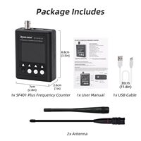 Contador de Frecuencia Portátil Surecom SF-401 Plus 27Mhz-3000Mhz para Walkie Talkie con Decodificador CTCSS DCS, Medidor y Probador de Radio Digital