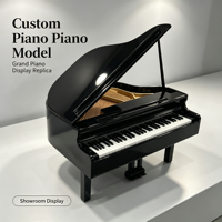 Modèle d'affichage de piano à queue de simulation personnalisé