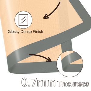 2024 사용자 정의 로고 비 스틱 3 팩 재사용 가능한 쿠키 마카롱 빵 식품 학년 안전 실리콘 베이킹 매트 만들기 - Product Image 4