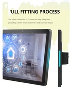 Tablet Android 10,1 Inci yang Dipasang di Dinding dengan Lampu LED Sekitar dan Daya POE