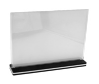Support de carte PS populaire avec base sonore, porte-menu de table A5