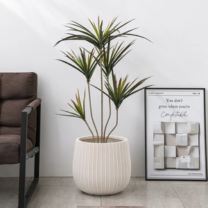 Macetas y Jardineras <span class=keywords><strong>de</strong></span> Fibra <span class=keywords><strong>de</strong></span> <span class=keywords><strong>Arcilla</strong></span> <span class=keywords><strong>de</strong></span> Gran Tamaño Personalizadas, Decoración para Interiores y Exteriores, Macetero Redondo Grande para Árboles, para Paisajismo - Product Image 3