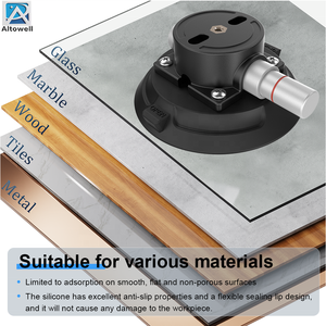 Ventouse <span class=keywords><strong>de</strong></span> photographie <span class=keywords><strong>de</strong></span> 4,5 pouces avec pompe métallique et base en silicone, capacité <span class=keywords><strong>de</strong></span> charge <span class=keywords><strong>de</strong></span> 50-70 kg <span class=keywords><strong>pour</strong></span> la <span class=keywords><strong>fixation</strong></span> <span class=keywords><strong>de</strong></span> vitres <span class=keywords><strong>de</strong></span> voiture - Product Image 6