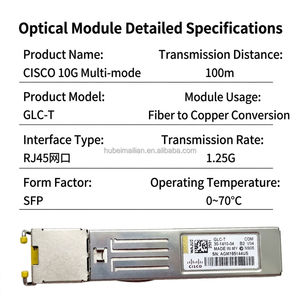 Módulo Transceptor SFP Cisc GLC-TE 1000BASE-T para LAN por Fibra Óptica - Product Image 2