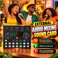 Ensemble de carte son BM800 V8S Pro Studio, interface audio, microphone à condensateur pour PC, pour enregistrement de podcast, diffusion en direct sur YouTube
