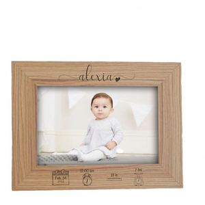 Factory Custom Engraved Wooden Photo <b>Frame</b>, Personalized Wedding Anniversary <b>Frame</b> with Names & Date, Keepsake Gift for Couples - Product Image 2