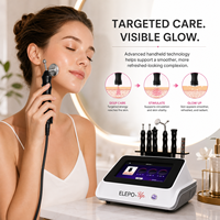 Nouvel appareil portable 6-en-1 pour lifting des yeux, rouleau RF 3D, microcourant pour lifting du visage, machine à microcourant pour masques faciaux