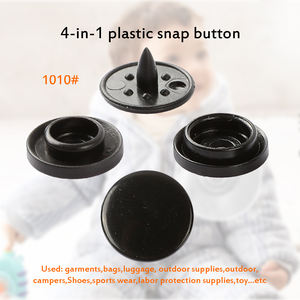 Nuevo producto Botón a presión de plástico blanco Precio de fábrica Herramienta Botones gratis para ropa 1000 Set Hxzy Botón a presión de plástico T5 - Product Image 5